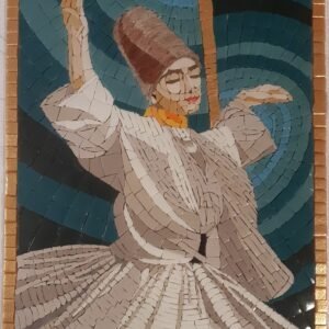 Œuvre artistique unique fait à la main d'une danseuse soufie qui nous accompagne dans le monde spirituel de soufisme.